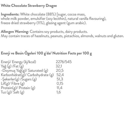 Patiswiss - Strawberry White Chocolate 80g