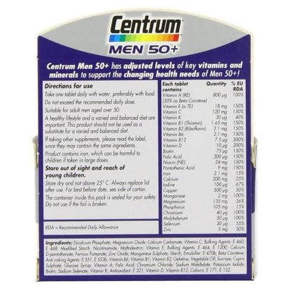 Centrum - Men 50+ Multivitamin 30 Tablets