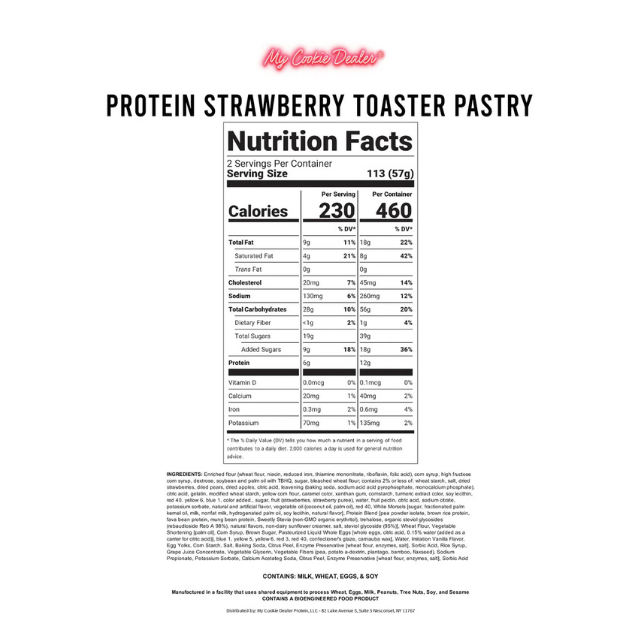 My Cookie Dealer - Strawberry Toaster Pastry 1 Pc