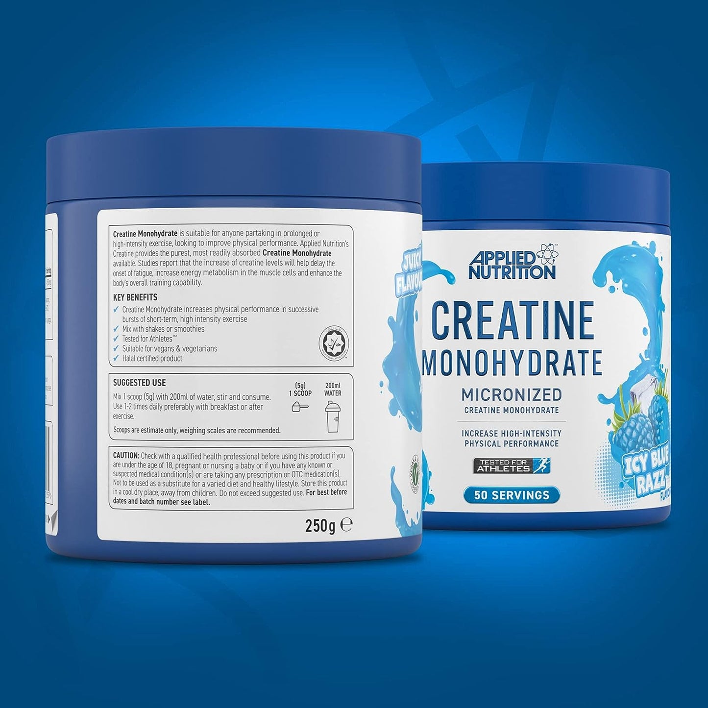 Applied Nutrition - Creatine Monohydrate Icy Blue Razz 50 Servings