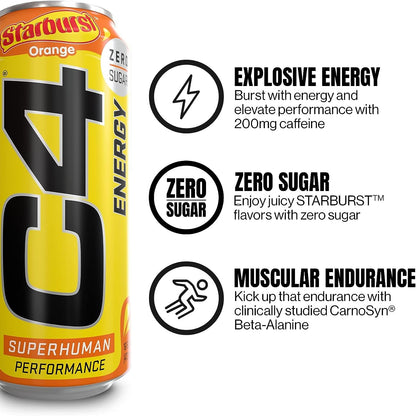 Cellucor C4 - Energy Drink Starburst Orange 473 ml