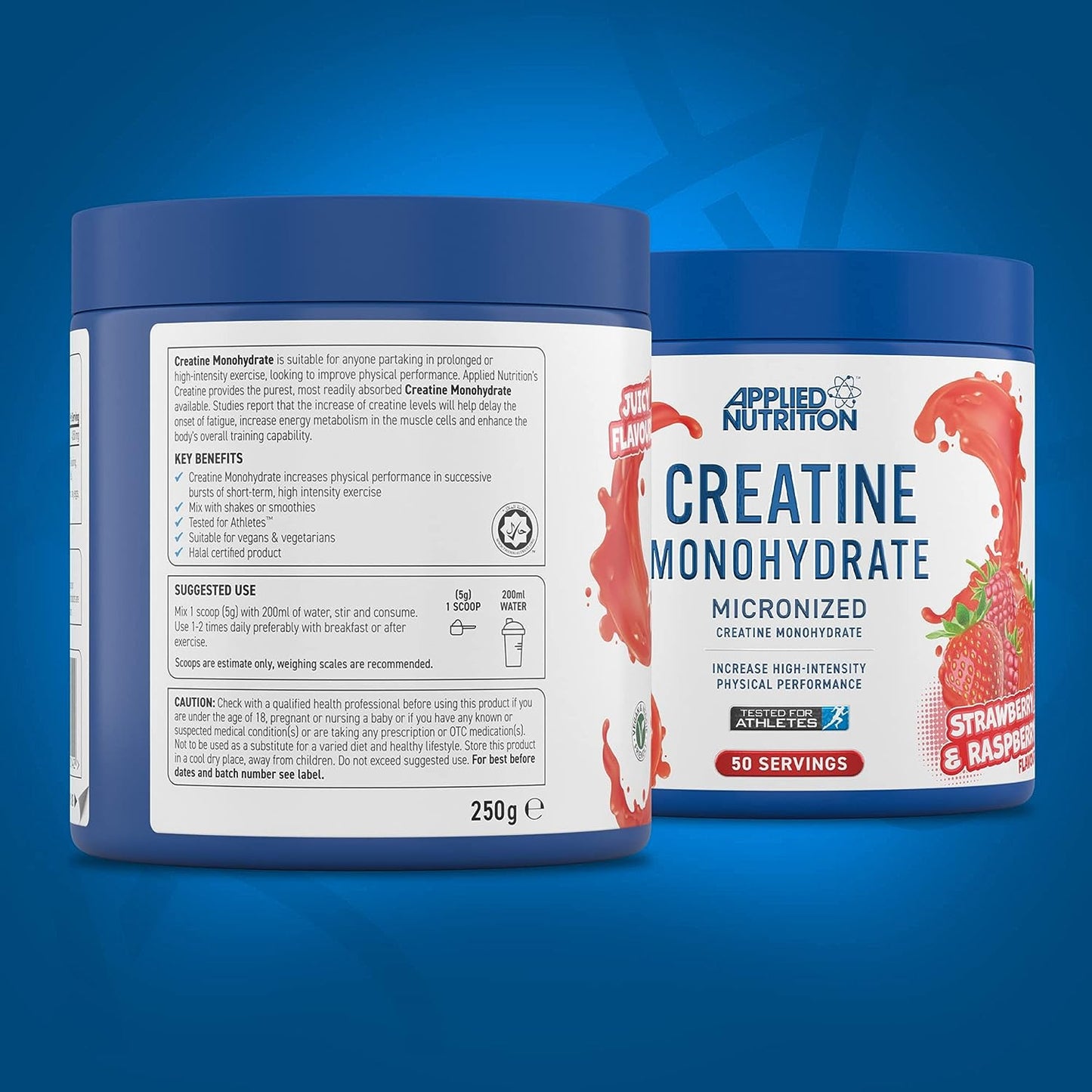 Applied Nutrition - Creatine Monohydrate Strawberry & Raspberry 50 Servings