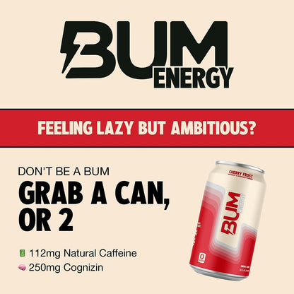 RAW - BUM Energy Drink Cherry Frost 355 ml