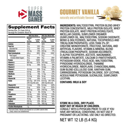 Dymatize Mass gainer - Gourmet Vanilla 5.4 kg