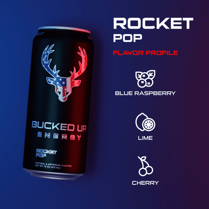 BUCKED Up - Energy Drink Rocket Pop 473 ml