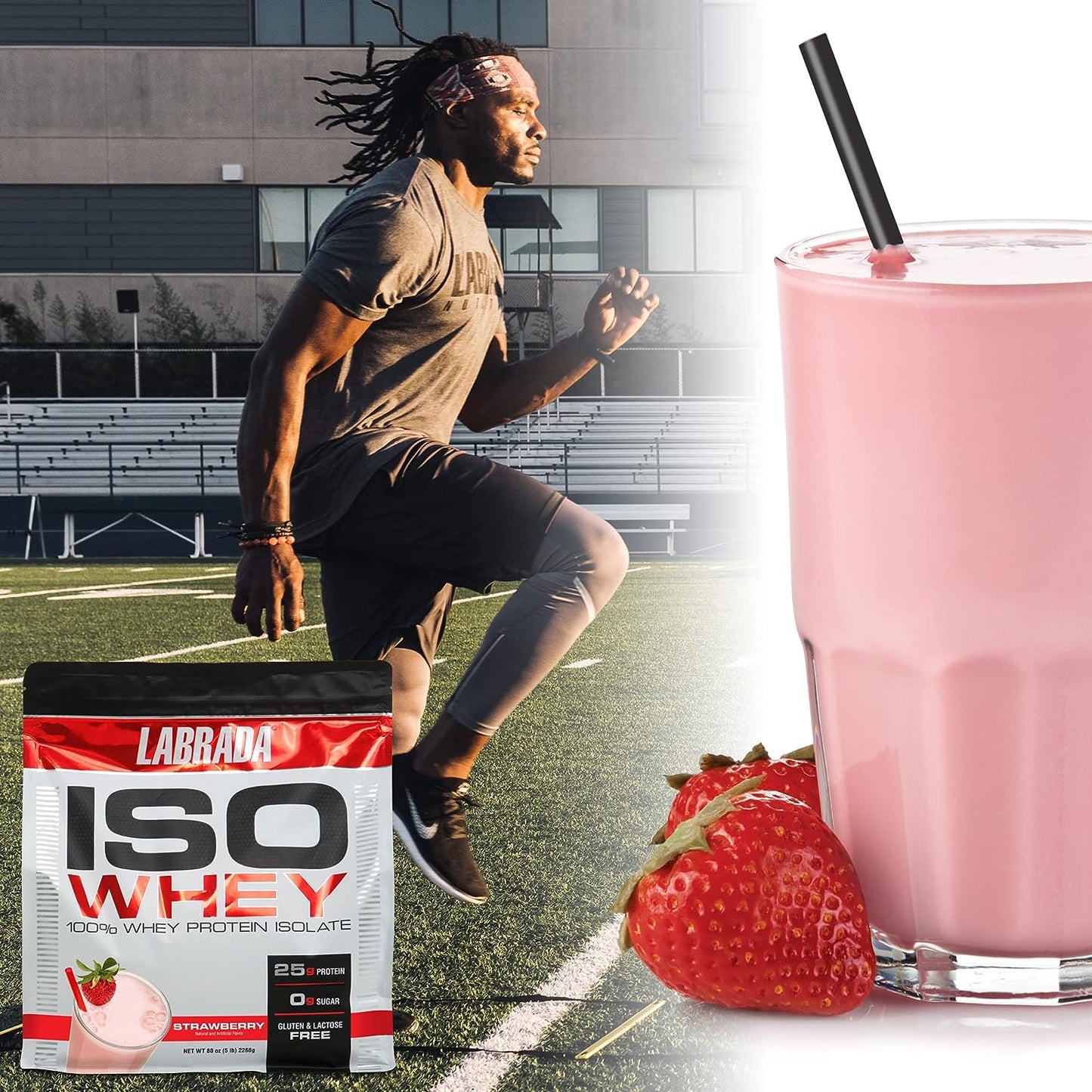 Labrada - Iso Whey Protein Strawberry 2.26 kg