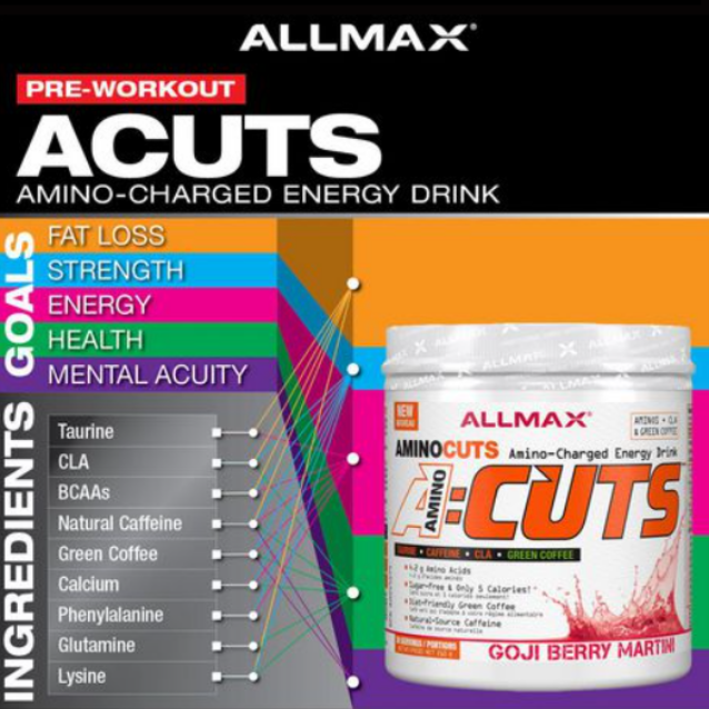 AllMax Nutrition - AminoCuts Goji Berry Martini 252 g
