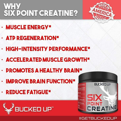 BUCKED Up - Six Point Creatine 30 serving