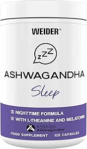 WEIDER Ashwagandha Sleep Capsules High Dose with High-Quality