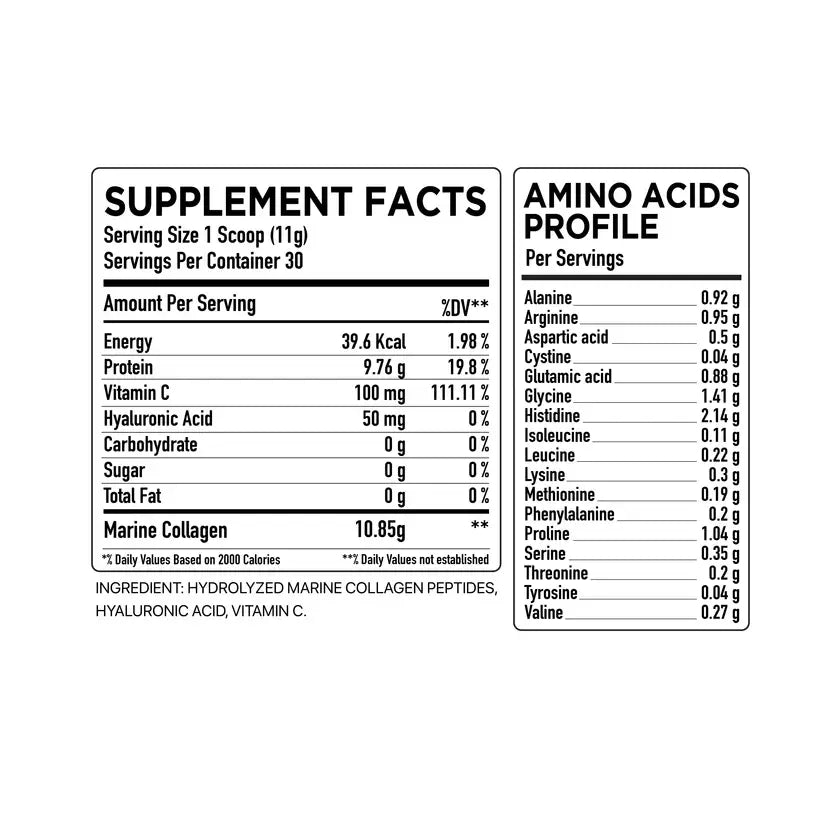 HC Nutrition Marine Collagen Peptides from Wild Caught Fish (30 Servings) 330g