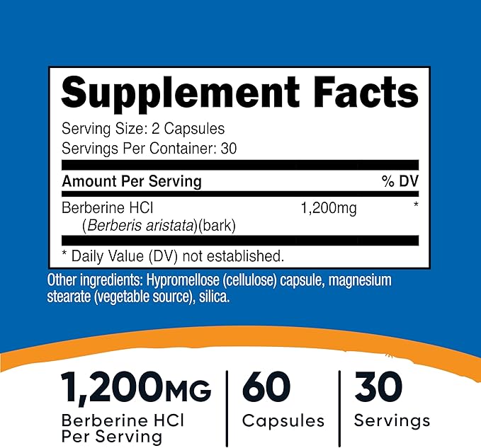 Nutricost Berberine HCl 1200mg