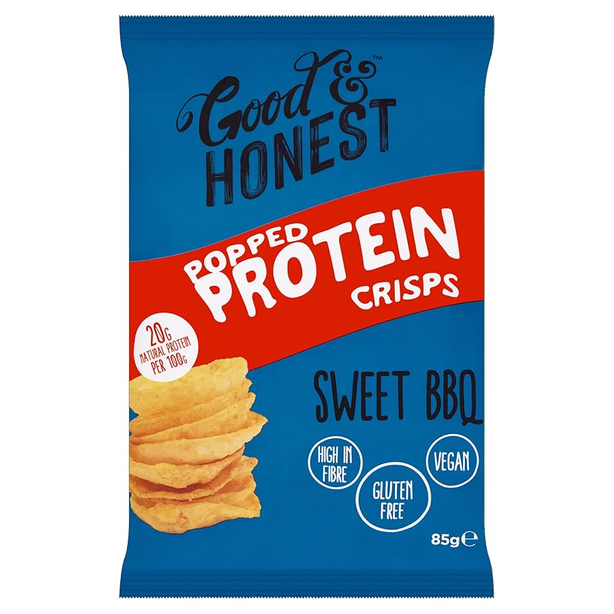 Good & Honest Popped Protein Crisps-Sweet Bbq 85G