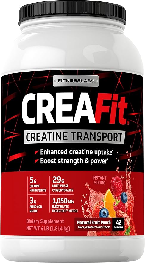 Fitness Labs CreaFit Creatine Transport Fruit Punch, 4 Pounds