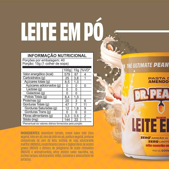 DR. PEANUT POWER CREAM Dr Butter - 600G Whey -