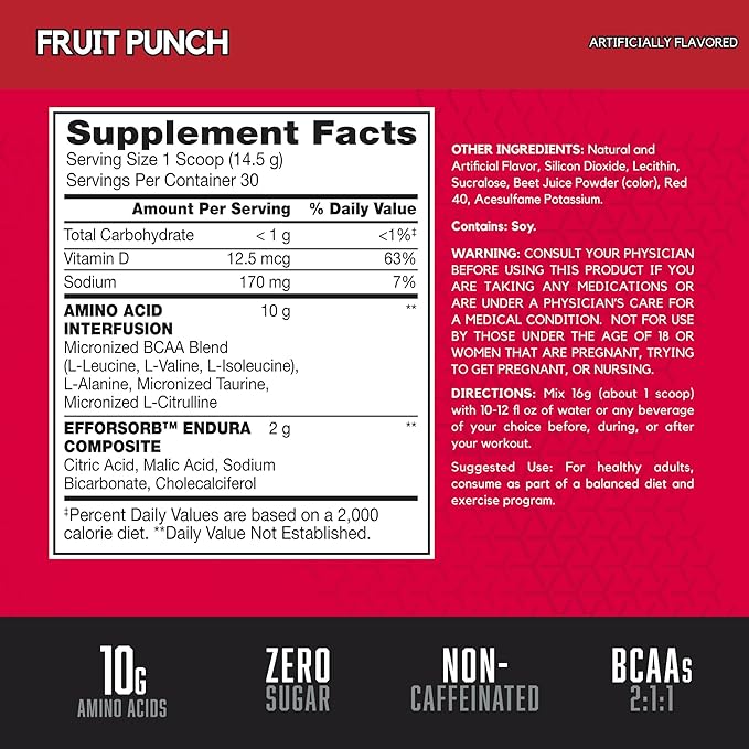 BSN Amino  X fruit punch