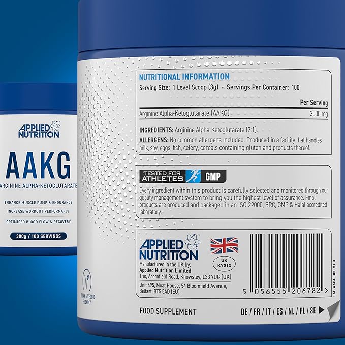 Applied Nutrition AAKG - L Arginine Alpha Ketoglutarate 3000mg