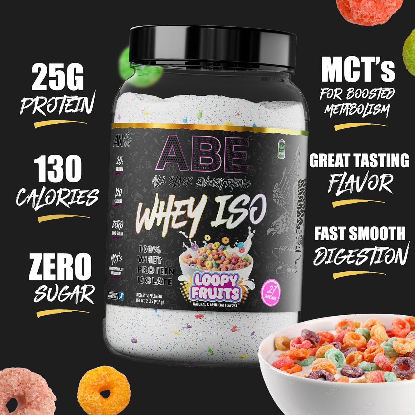 ABE- Whey ISO Loopy Fruits - 907g