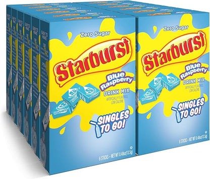Starburst Duos Singles To Go Powdered Drink Mix  6 Packets Each  1pc