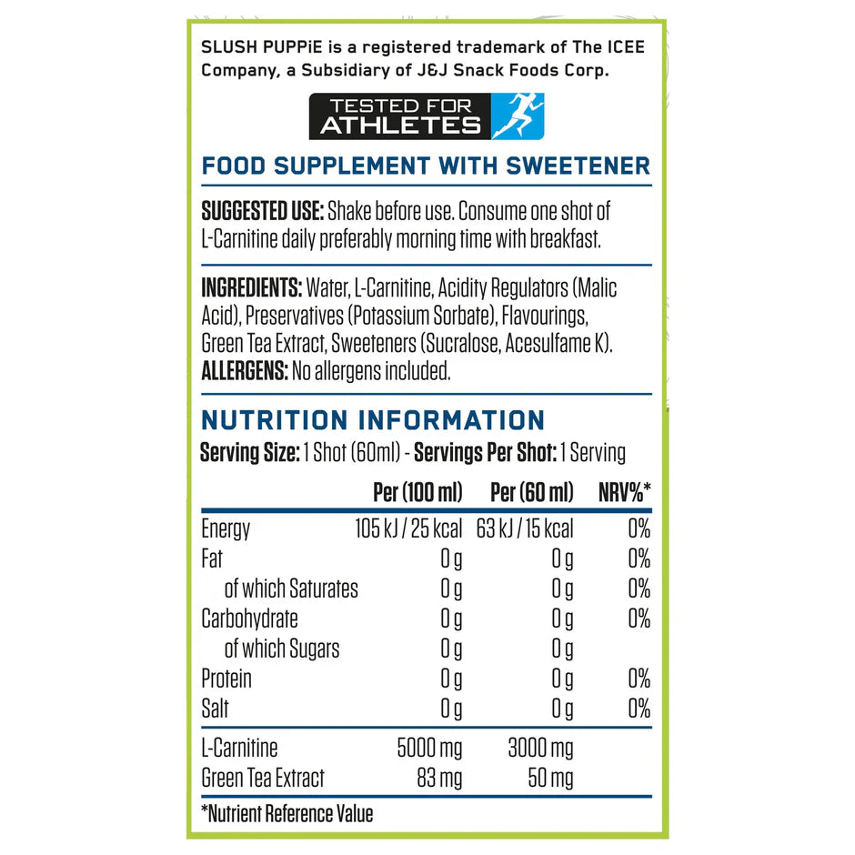 L‑Carnitine Shot 60ml | Energy & Fat Metabolisme