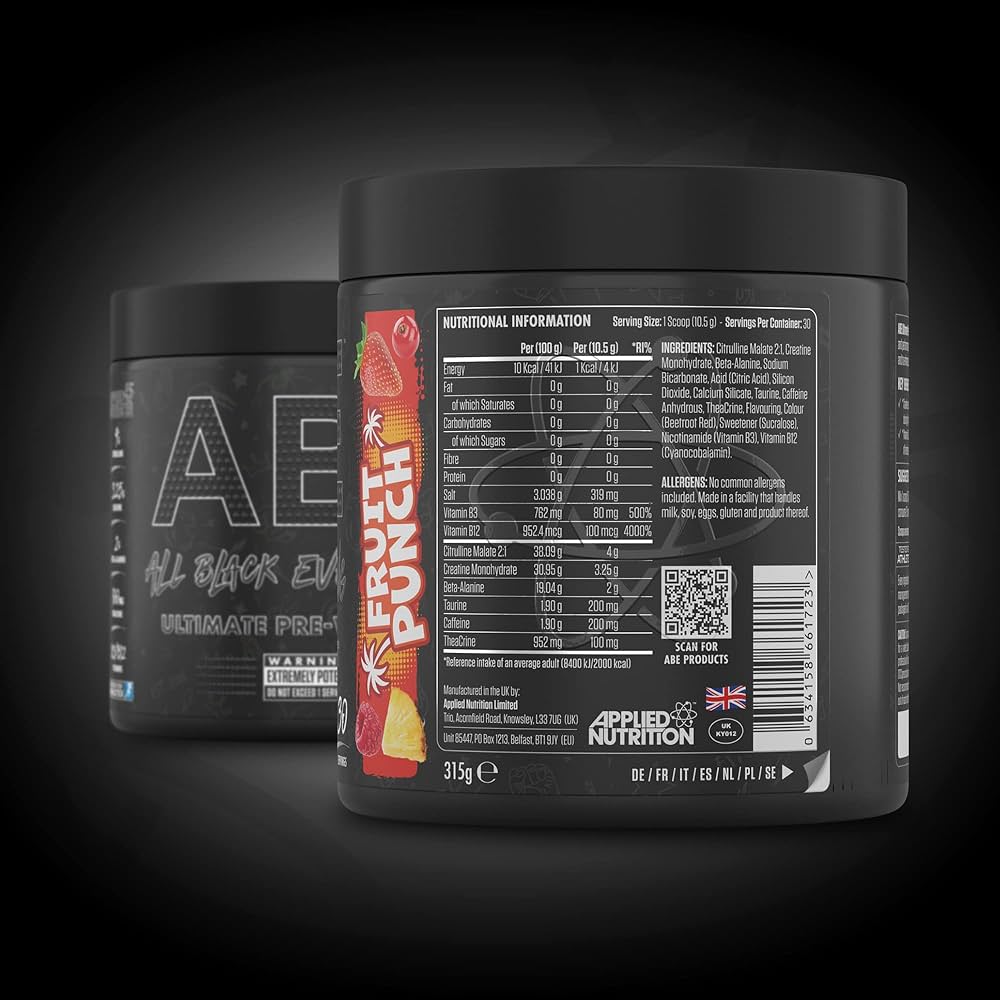 Applied Nutrition - ABE Pre Workout Fruit Punch 315 g