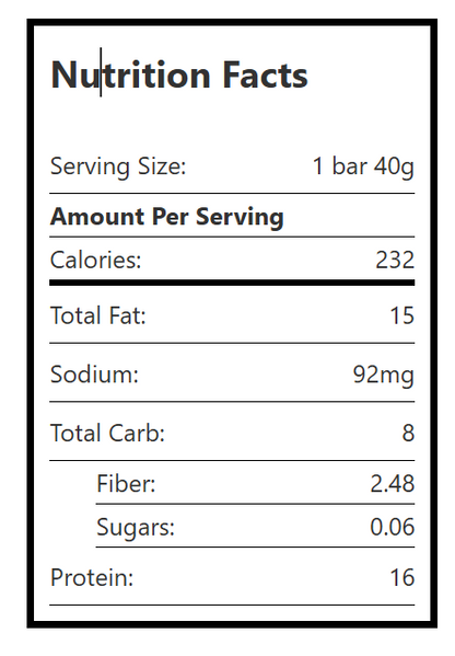 CHOCO NAFA PROTEIN BAR kinder 13 g protien
