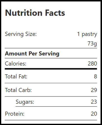 MY COOKIE DEALER 20 g PROTEIN TOASTER PASTRY