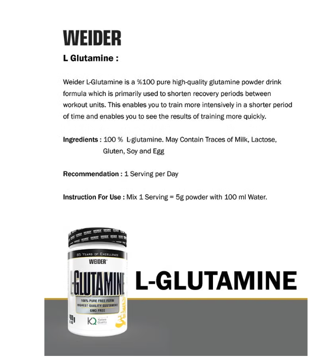 Weider L-Glutamine 400 g