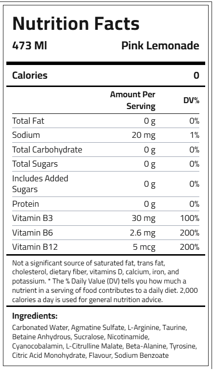 C5 Night Pre-workout Athletes Drink, Energy Flavour, 473 Ml