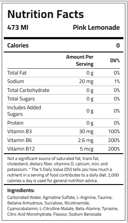 C5 Night Pre-workout Athletes Drink, Energy Flavour, 473 Ml