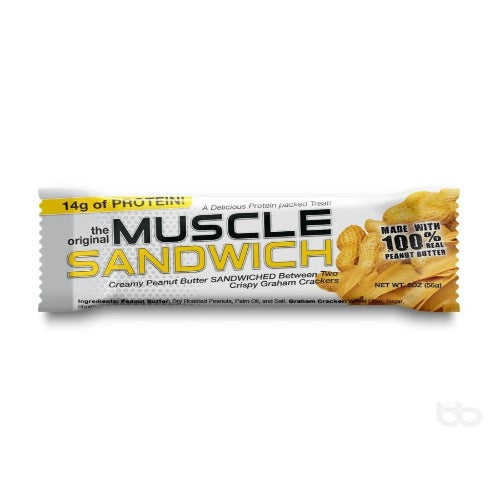 Muscle Sandwich Protein Bar Single Unit peanut butter