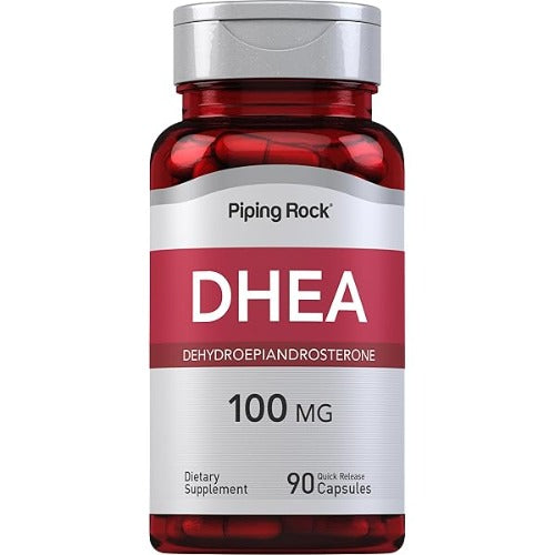 Piping Rock DHEA Supplement for Women and Men | 100mg | 220 Capsules