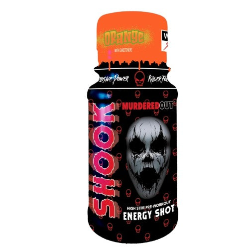 Murdered Out Shook Energy Shot High Stim Pre Workout Pineapple 12x60ml 1 pc