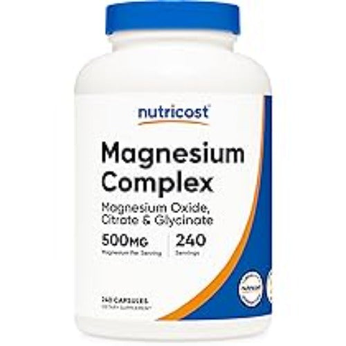 nutricost magnisium  complexe 500 mg 240 caps