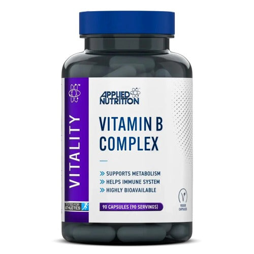 Applied Nutrition Vitamin B Complex, 90 Capsules, Support Nervous System Health