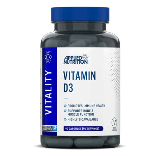Applied Nutrition Vitamin D, 90 Tablets, 3000 IU, High Strength, Essential For Immunity