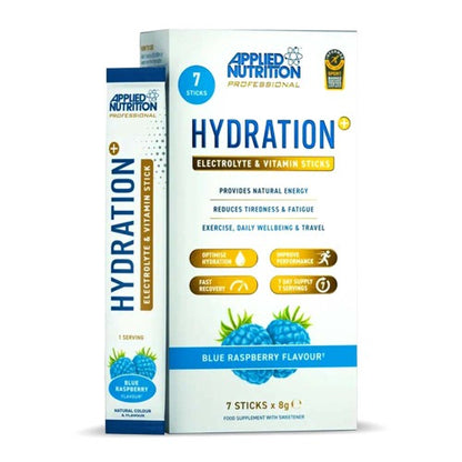 Applied Nutrition Hydration+ Electrolyte & Vitamin Sticks, Lemon Lime, 7 Packs