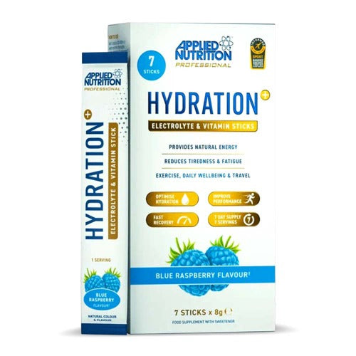 Applied Nutrition Hydration+ Electrolyte & Vitamin Sticks, Lemon Lime, 7 Packs
