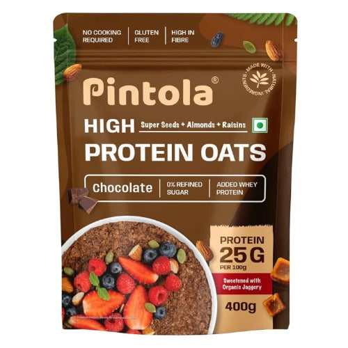 PINTOLA 25G Whey Protein Added OATS, Chocolate 400g