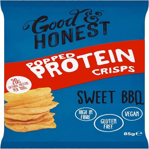 Good & Honest Popped Protein Crisps-Sweet Bbq 85G
