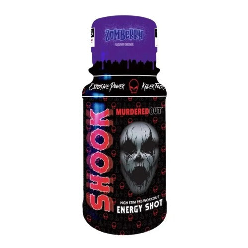 Murdered Out Shook Energy Shot High Stim Pre Workout Pineapple 12x60ml 1 pc