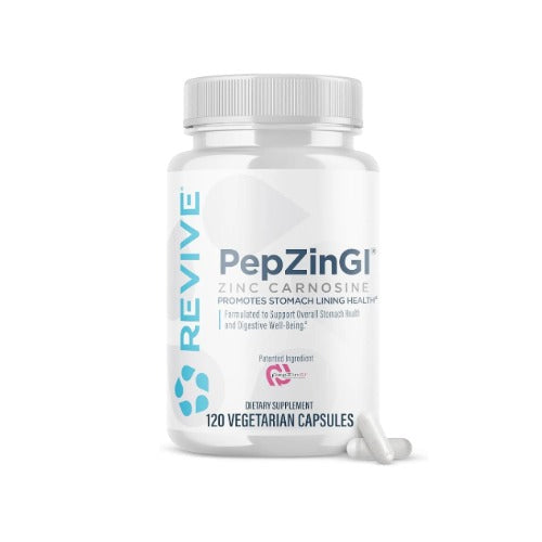 Revive MD Zinc Carnosine Supplement for Men & Women - Zinc & L-Carnosine to Support GI, Stomach Lining & Immune Health