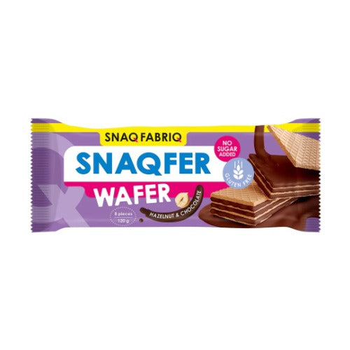 Snaq Fabriq wafer Snaqfer | No Sugar Wafer 120g | Healthy Snack Option 8pieces