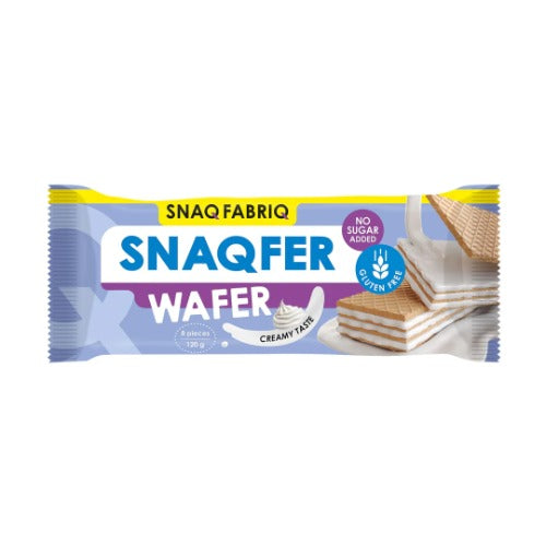 Snaq Fabriq wafer Snaqfer | No Sugar Wafer 120g | Healthy Snack Option 8pieces