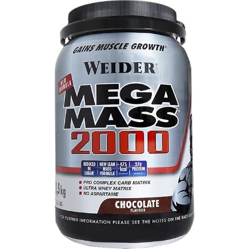 Weider Mega Mass 2000 - 1,5kg Chocolate