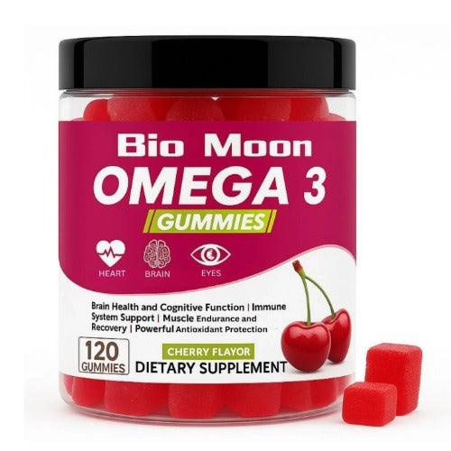 Bio Moon Omega 3 Gummies – Heart, Brain – Cherry Flavor
