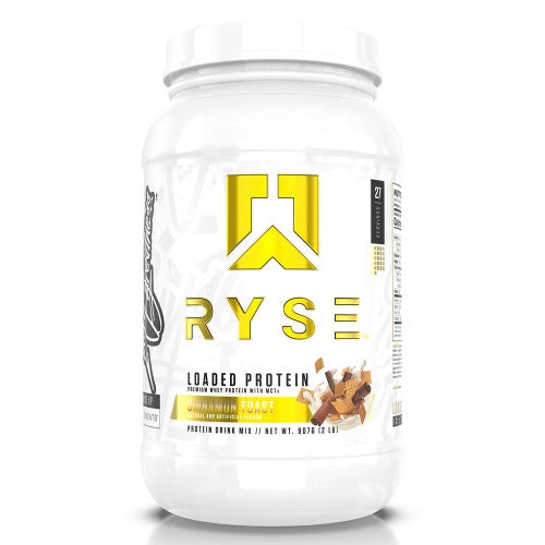 RYES Loaded Whey Protein, Cinnamon Toast, 54, Premium Whey Protein, Probiotic Fibers