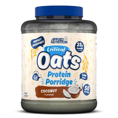 Applied Nutrition Critical Oats Protein Porridge, Coconut, 3 Kg, 23 G of Protein