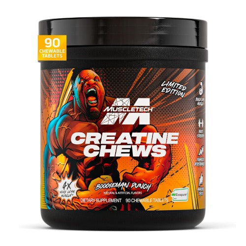 Muscletech Creatine Chews, Boogieman Punch, 3 g, 90 Chewable Tablets