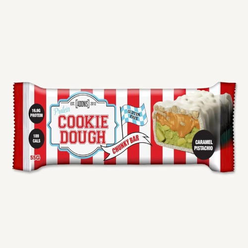 PROTEIN COOKIE DOUGH CHUNKY BAR (Single Bar) – Caramel Pistachio
