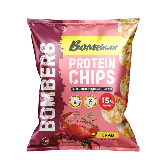 Bombbar - Whole Grain Protein Chips crab 50g